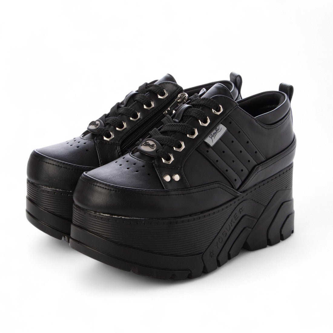 ヨースケ YOSUKE 厚底スニーカー (ブラック) ブラック