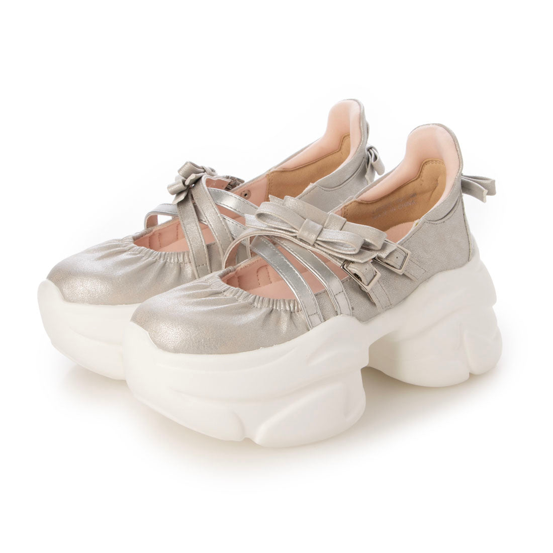 ヨースケ YOSUKE 厚底スニーカー (シルバー) シルバー