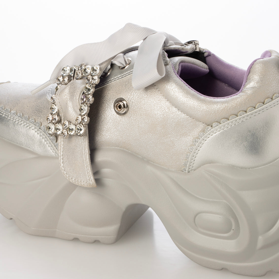 ヨースケ YOSUKE 厚底スニーカー (シルバー) シルバー