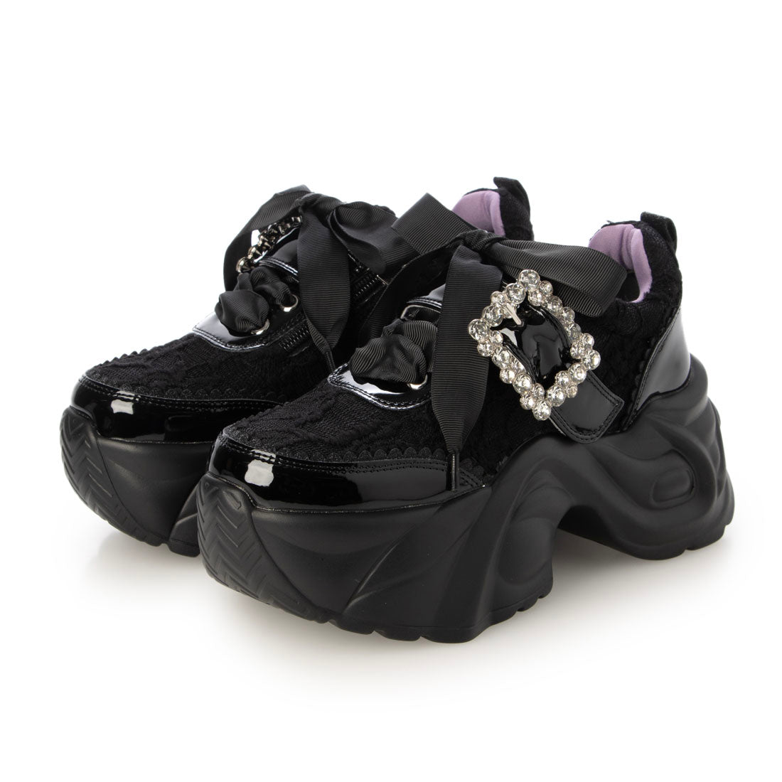 ヨースケ YOSUKE 厚底スニーカー (ブラックコンビ) ブラックコンビ