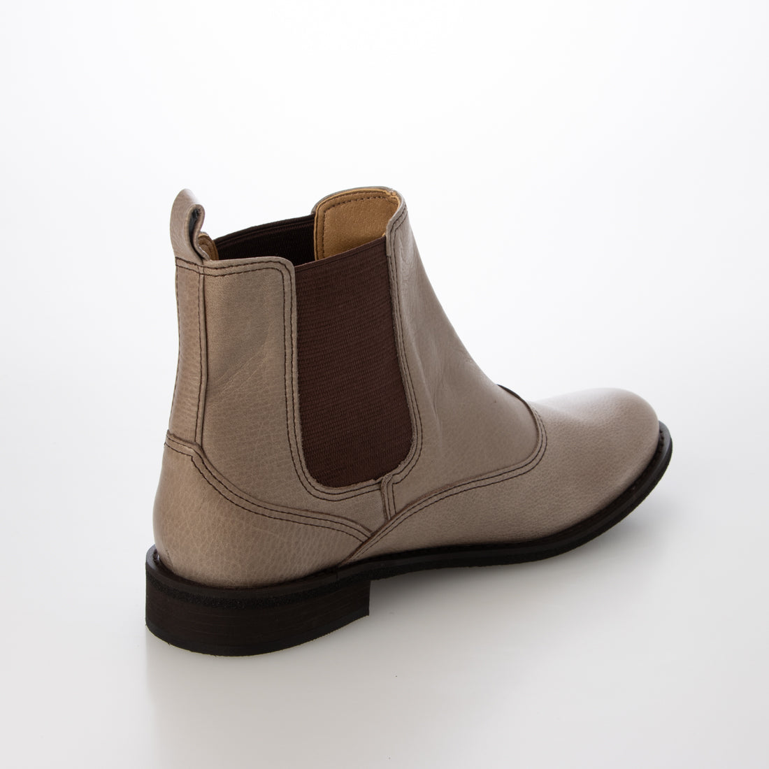 ヨースケ YOSUKE 本革サイドゴアブーツ (グレージュ) グレージュ