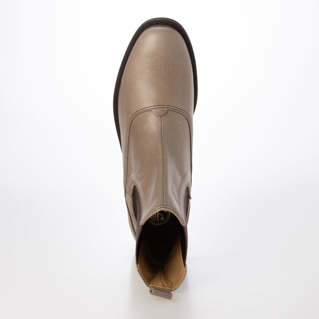 ヨースケ YOSUKE 本革サイドゴアブーツ (グレージュ) グレージュ