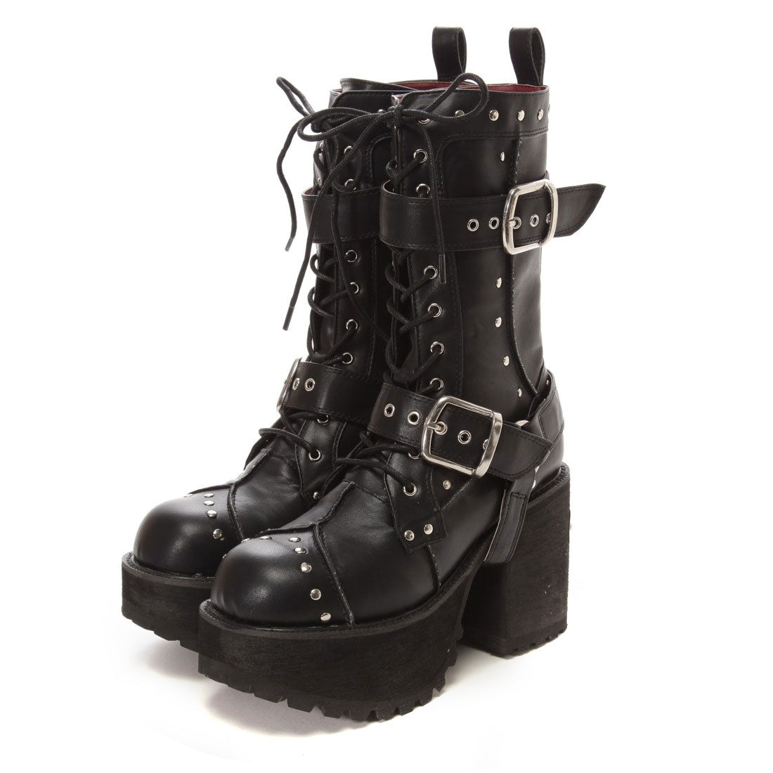 Yosuke Yosuke,底部較厚的鞋帶 - 靴子