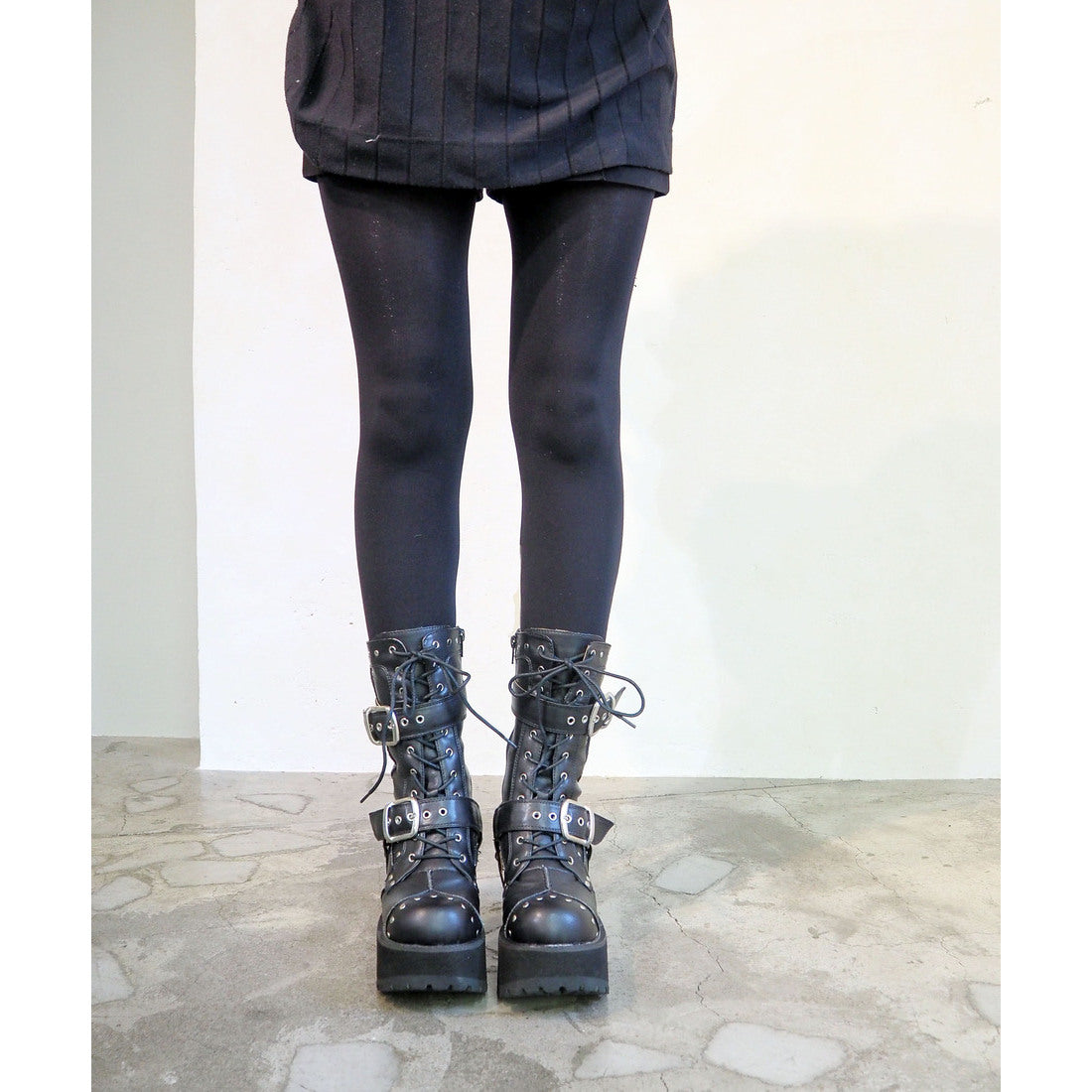 Yosuke Yosuke,底部較厚的鞋帶 - 靴子