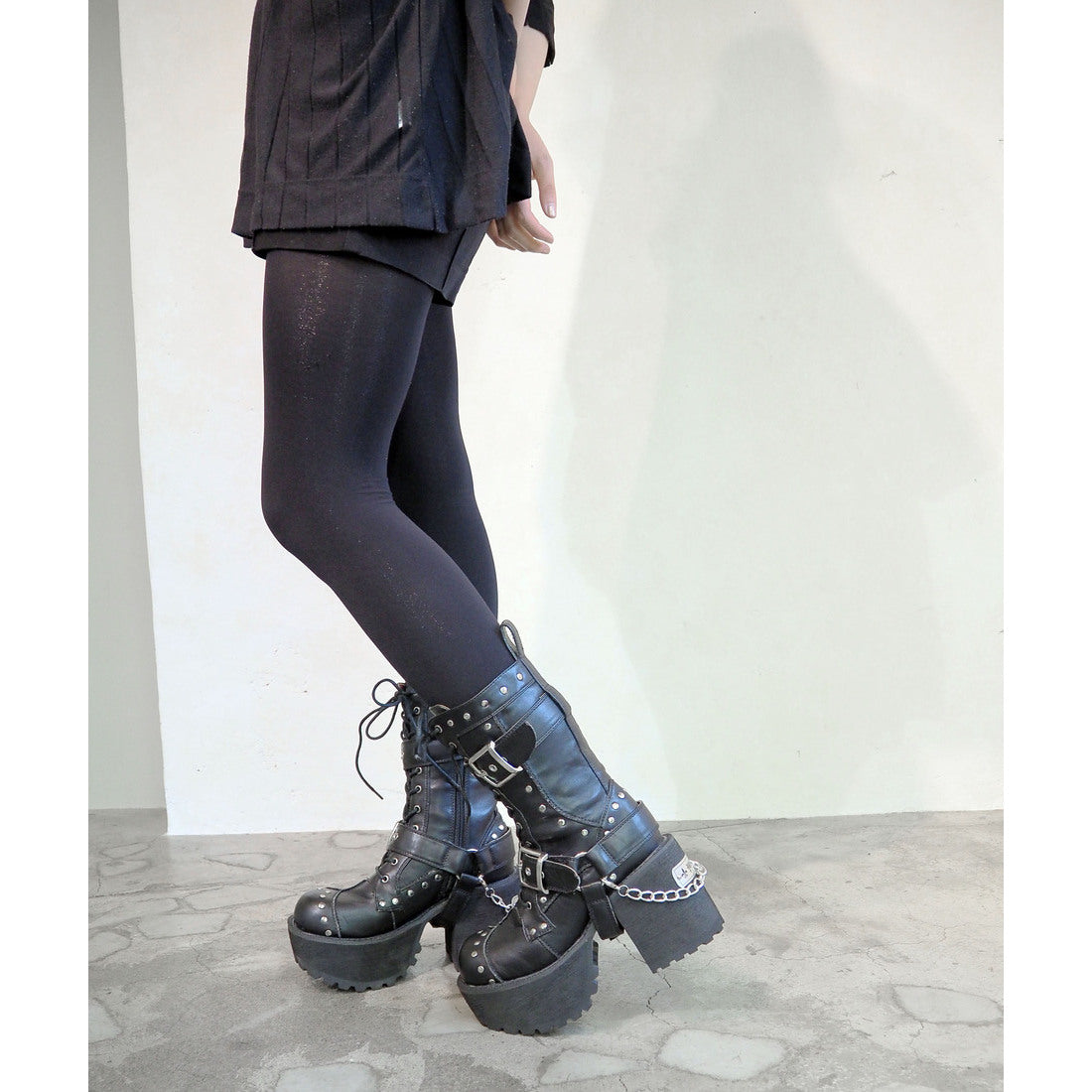 Yosuke Yosuke,底部較厚的鞋帶 - 靴子