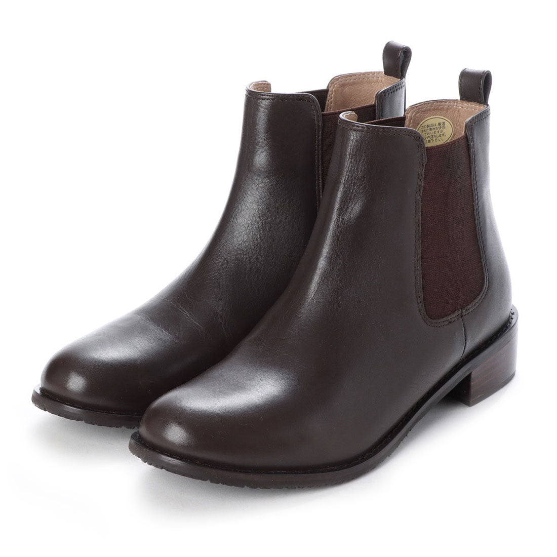 YOSUKE Genuine leather side gore short boots