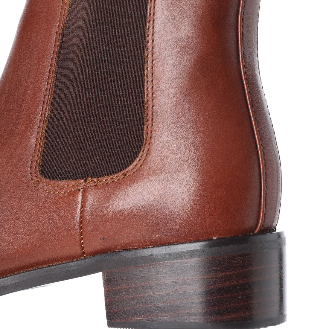 YOSUKE Genuine leather side gore short boots