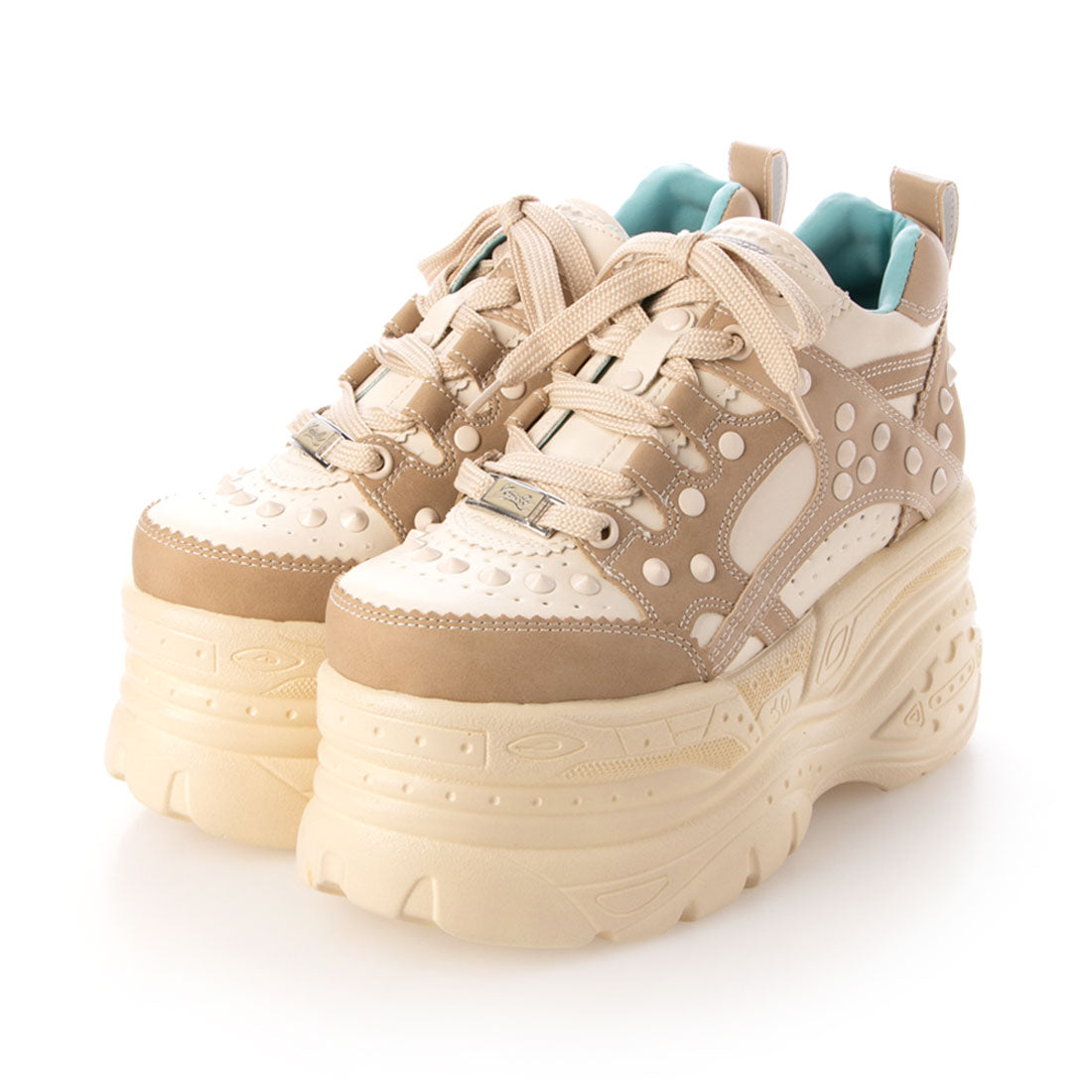 ヨースケ YOSUKE 厚底スニーカー,ベージュ
