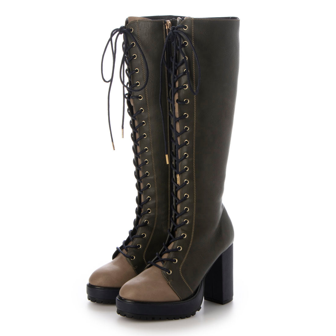 YOSUKE thick sole lace-up boots