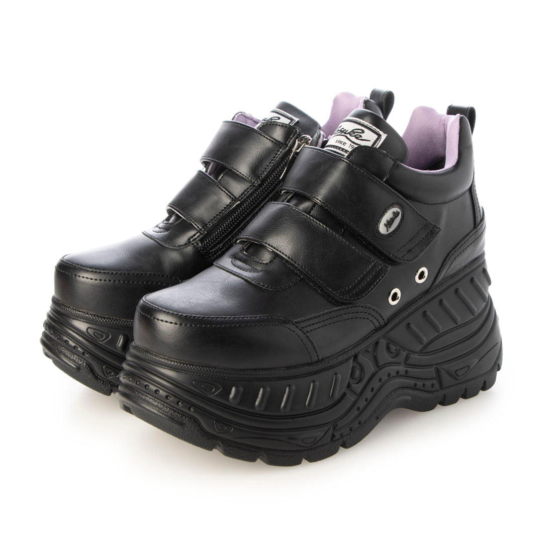 ようすけ 黒ジップS YOSUKE YOSUKE 【Directly Managed SHOP Limited Item】Platform Sneakers