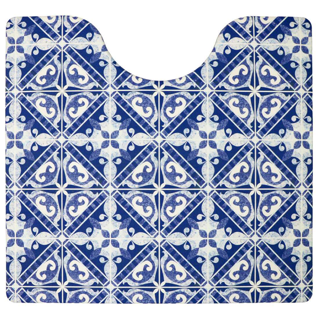 ヨコズナクリエーション YOKOZUNA CREATION ズボラ 拭けるトイレマット 柄入り,カレイドネイビー