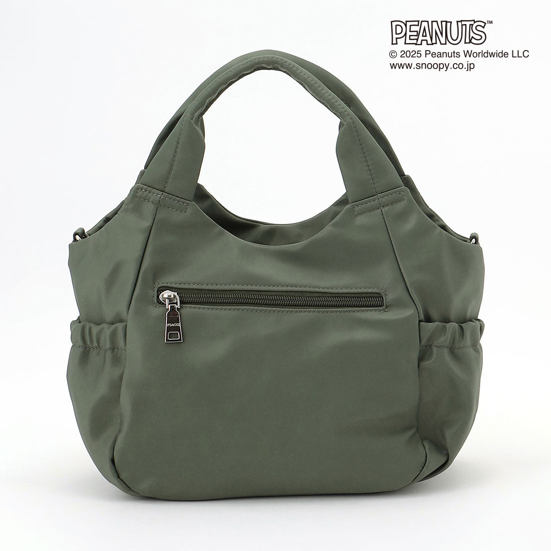 イザック Y'SACCS SNOOPYデザイン ギャザー2wayミニトート (カーキ) カーキ