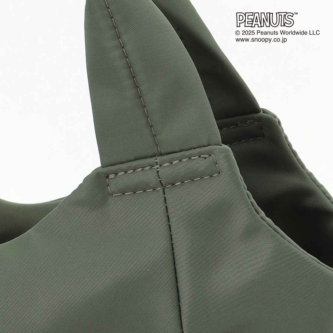 イザック Y'SACCS SNOOPYデザイン ギャザー2wayミニトート (カーキ) カーキ