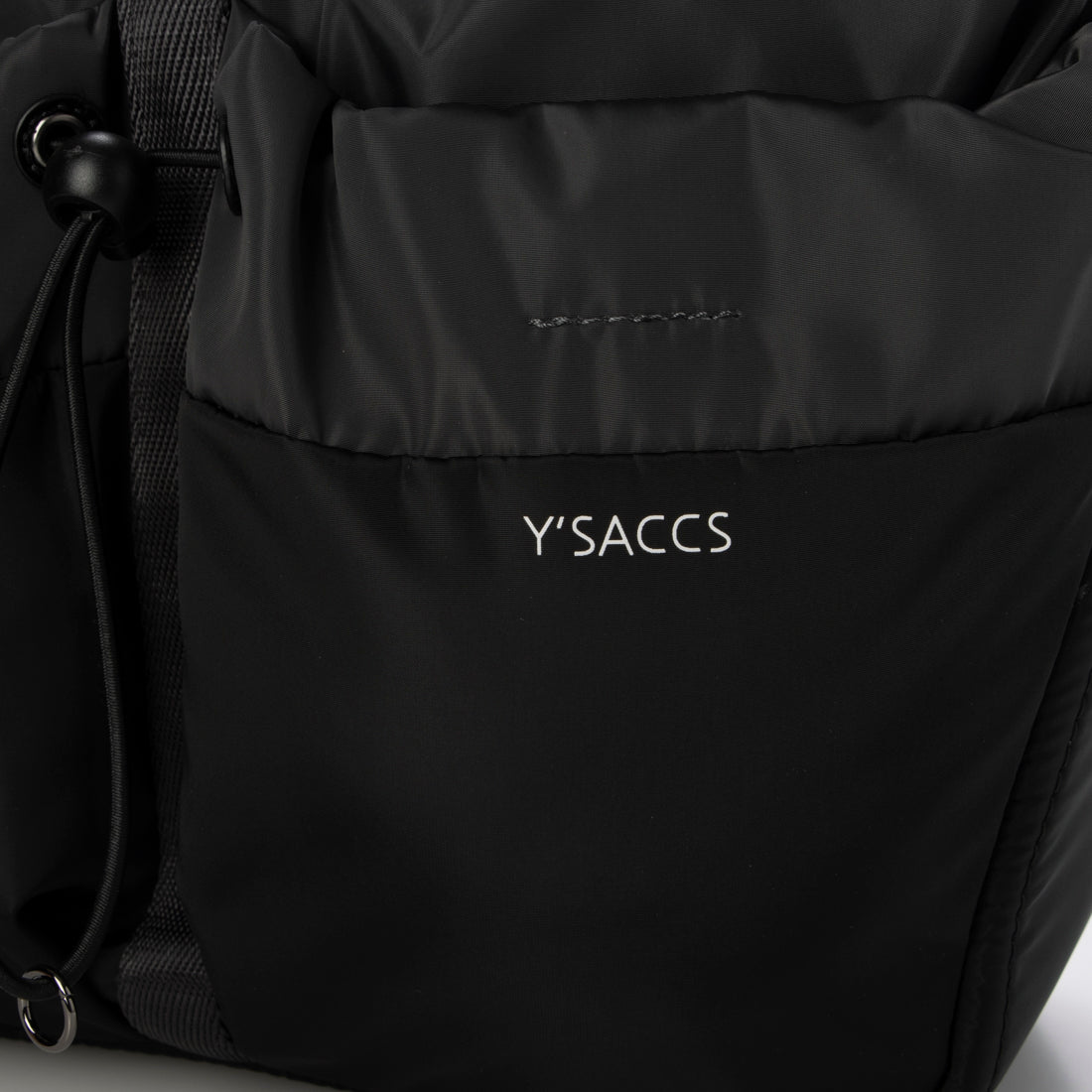 イザック Y'SACCS ドローストリング コンビカラーショルダー (ブラック) ブラック