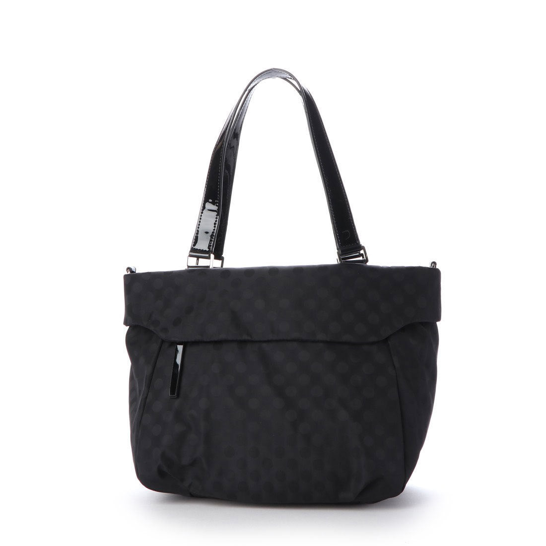 イザック YSACCS Polka Dots 口折れ2wayトート Sサイズ (ブラック) ブラック