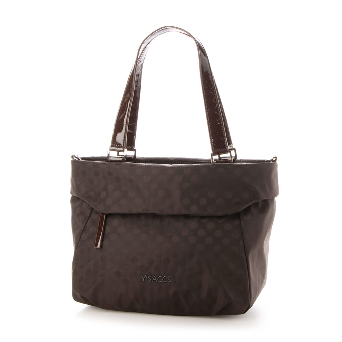イザック YSACCS Polka Dots 口折れ2wayトート Sサイズ (ブラウン) ブラウン