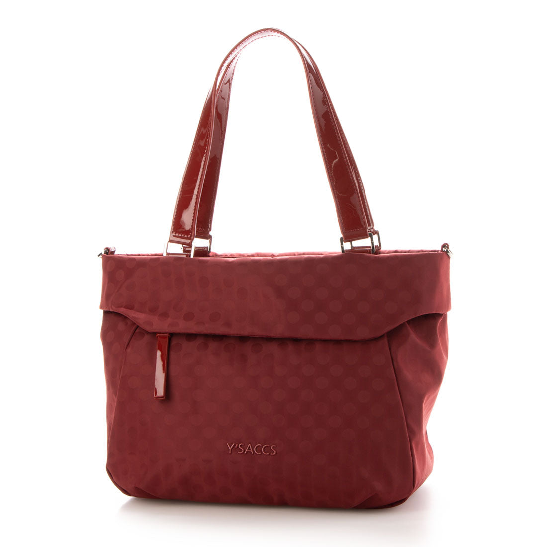イザック YSACCS Polka Dots 口折れ2wayトート Sサイズ (ワイン) ワイン