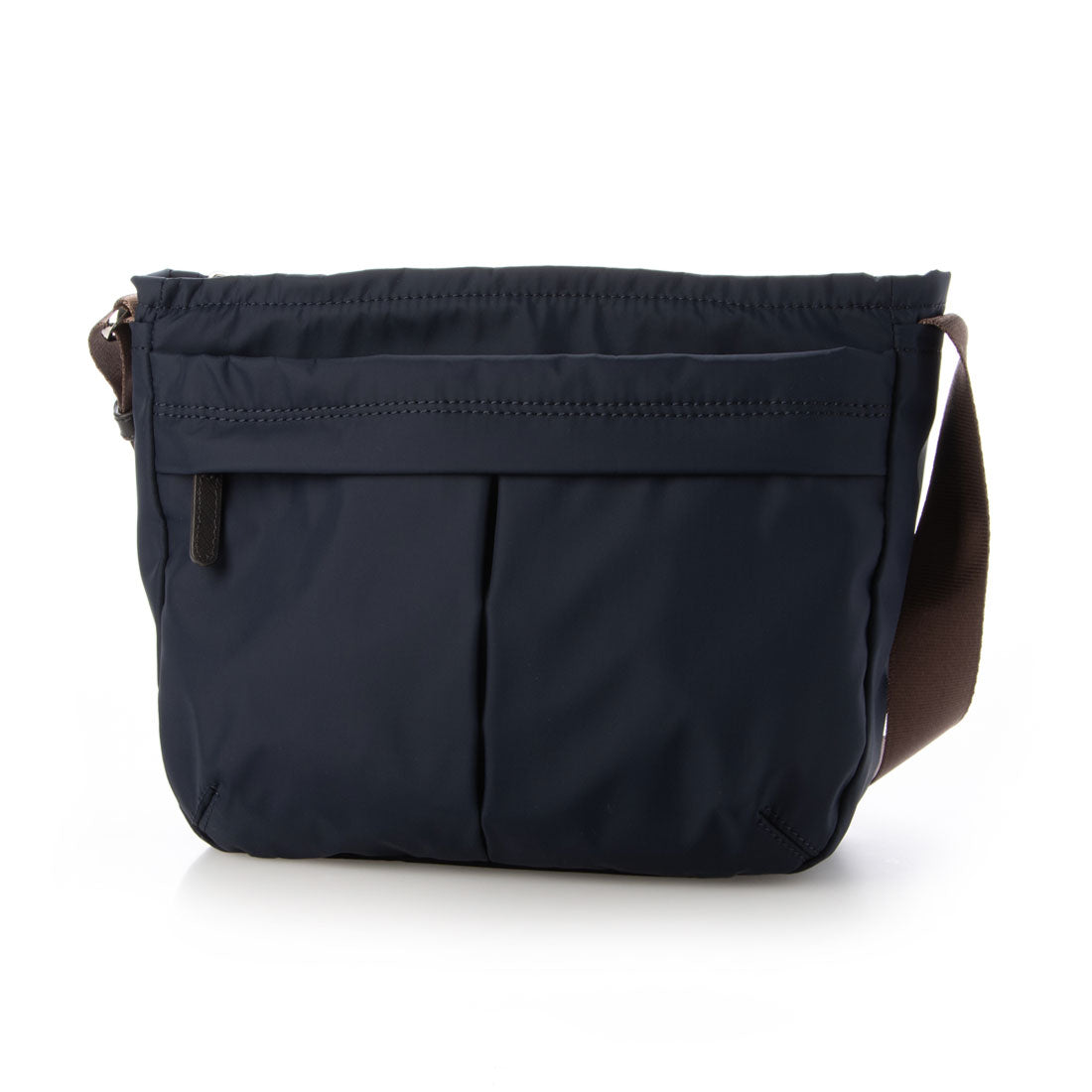 イザック Y'SACCS ナイロンタフタショルダーバッグ ミディアム,ネイビー