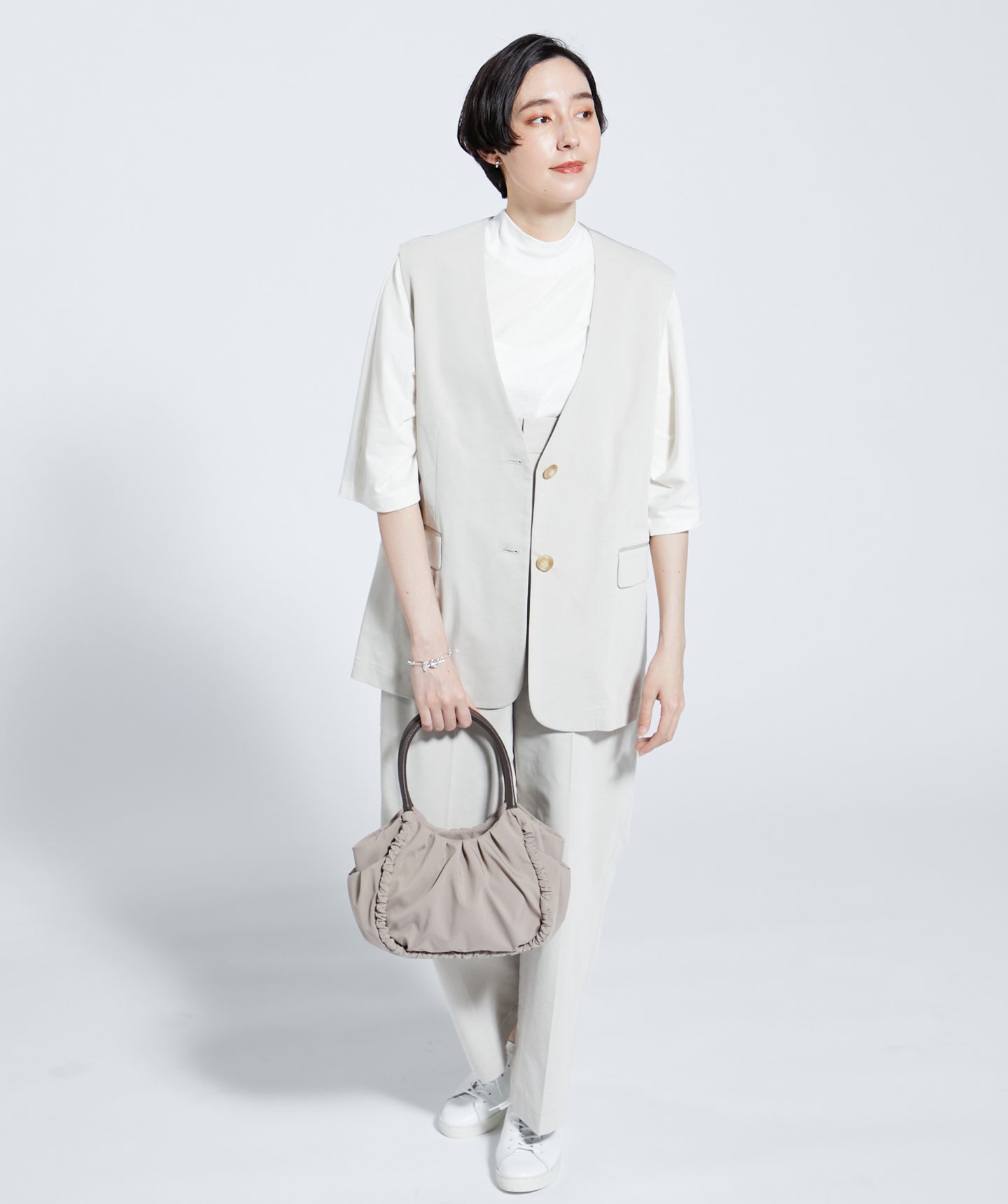 イザックヴーエ Y'SACCS vous et 【Y’SACCS vous et】シャーリングミニトート