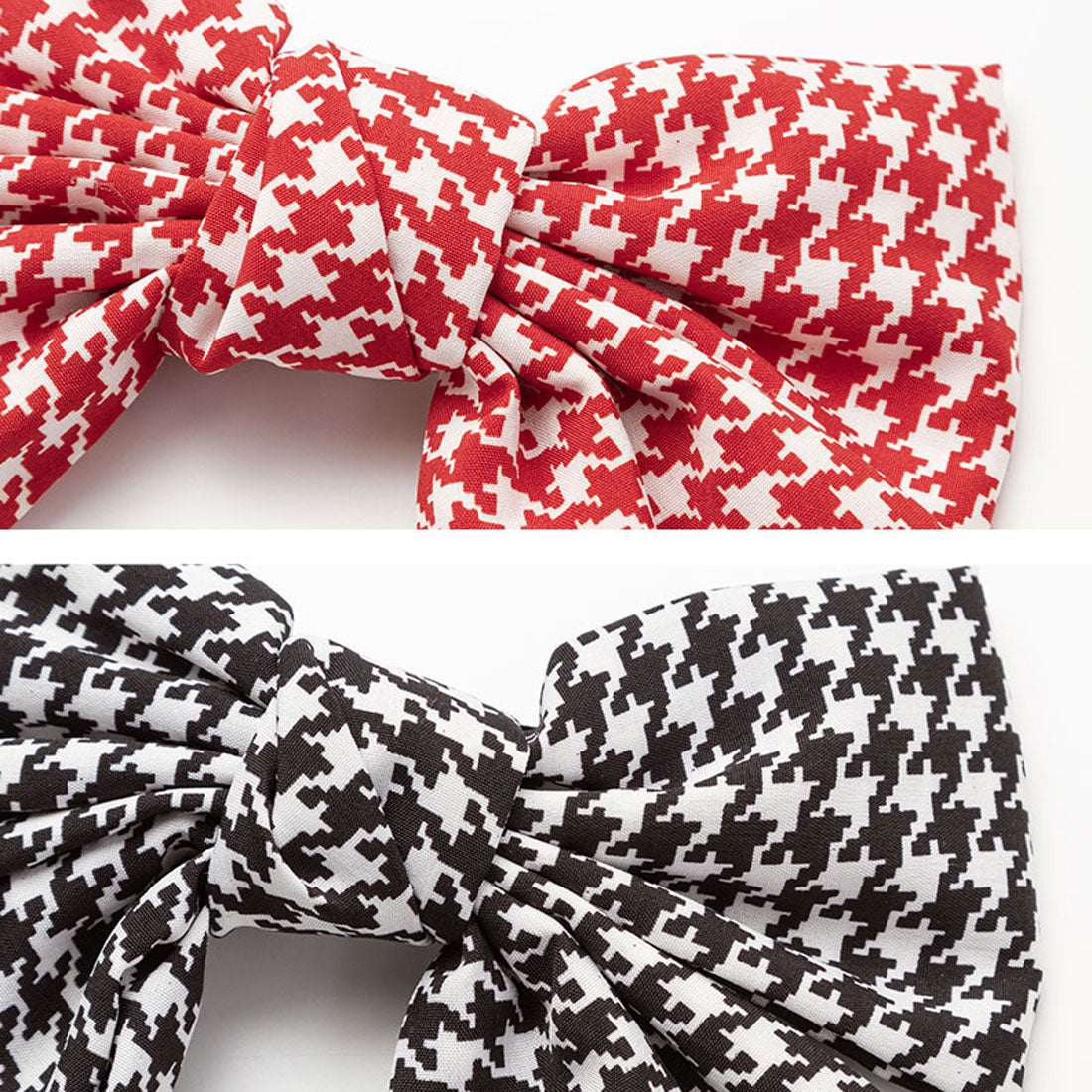 ユメテンボウ 夢展望 千鳥柄リボンバレッタ