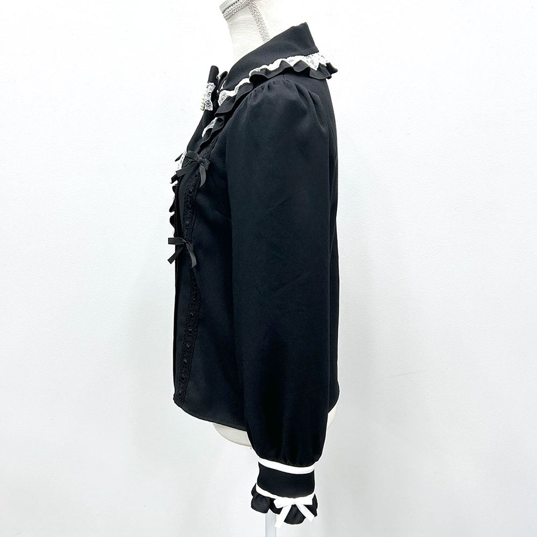 ユメテンボウ 夢展望 はしごレースリボンブラウス