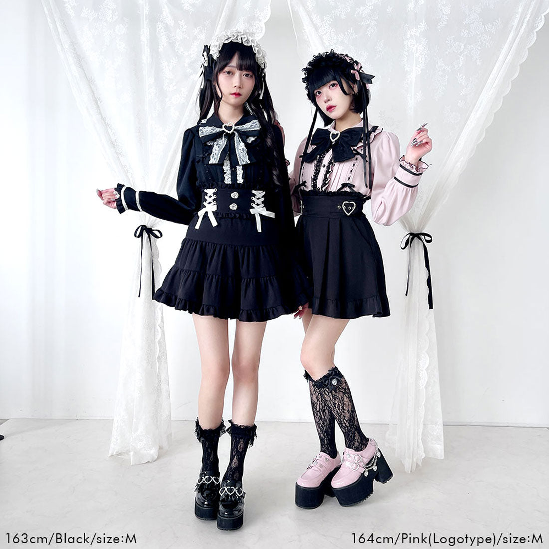 ユメテンボウ 夢展望 はしごレースリボンブラウス