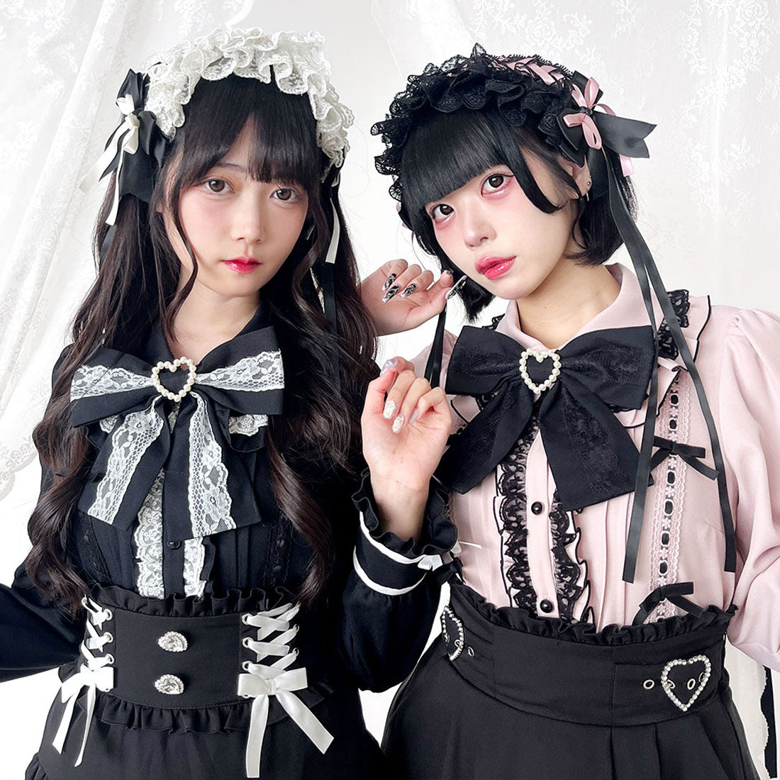 ユメテンボウ 夢展望 はしごレースリボンブラウス