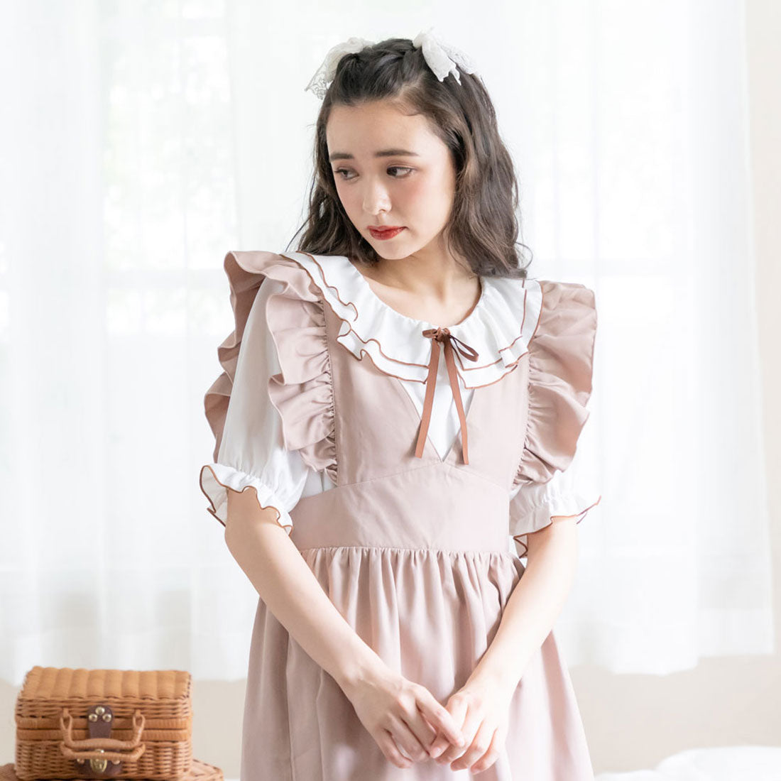 ユメテンボウ 夢展望 2wayフリルリボンワンピ-ス