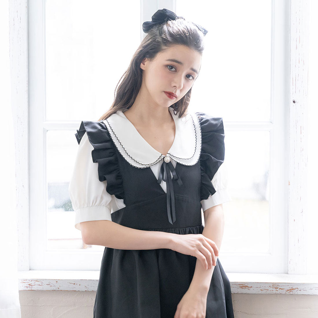 ユメテンボウ 夢展望 2wayフリルリボンワンピ-ス