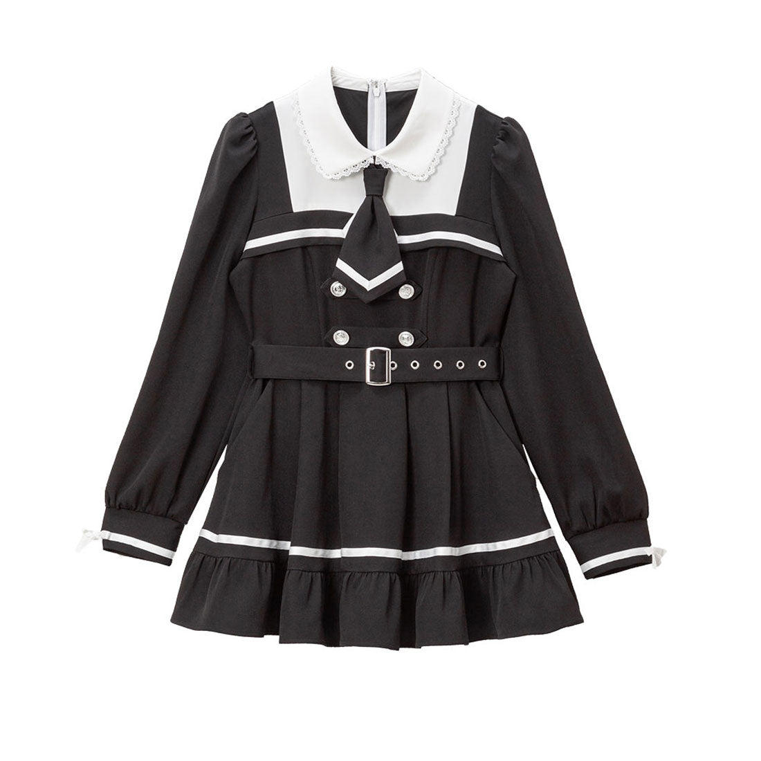 ユメテンボウ 夢展望 探偵ネクタイワンピース,チュニック ブラック