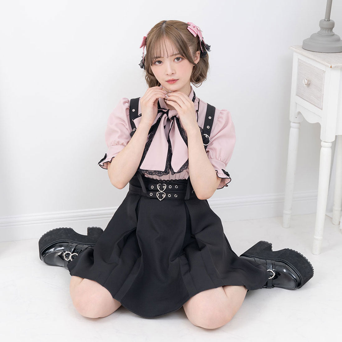 ユメテンボウ 夢展望 ダブルハートバックルサススカート