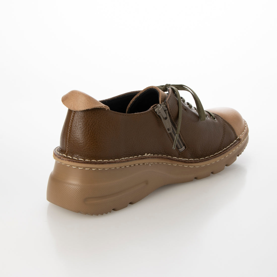 ユリコ マツモト yuriko matsumoto カジュアル スニーカー ファスナー 本革 日本製 4E 歩きやすい かわいい (BR) BR