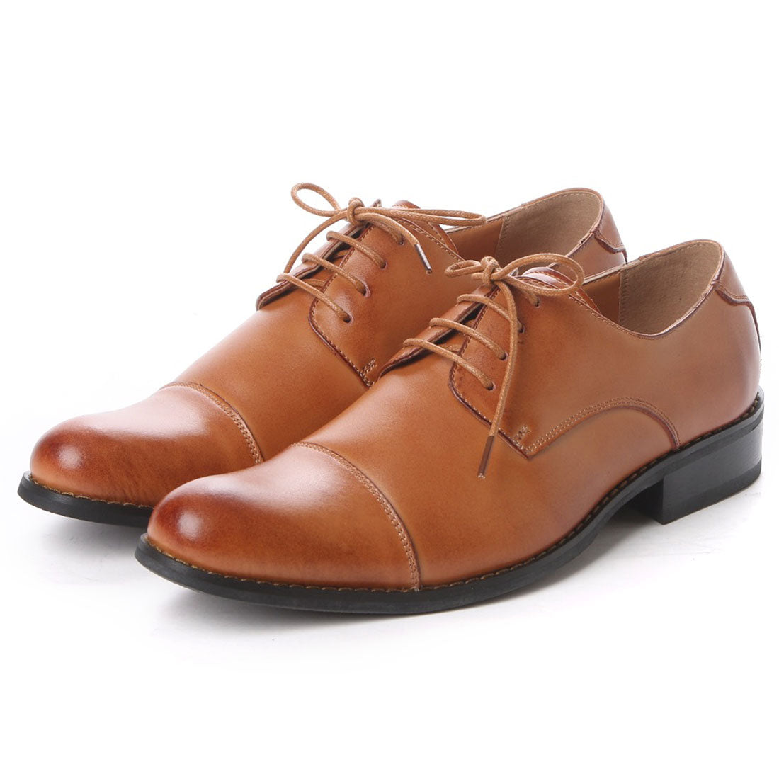 ジンク ZINC 本革外羽根ストレートチップビジネスシューズ /5880,ライトブラウン