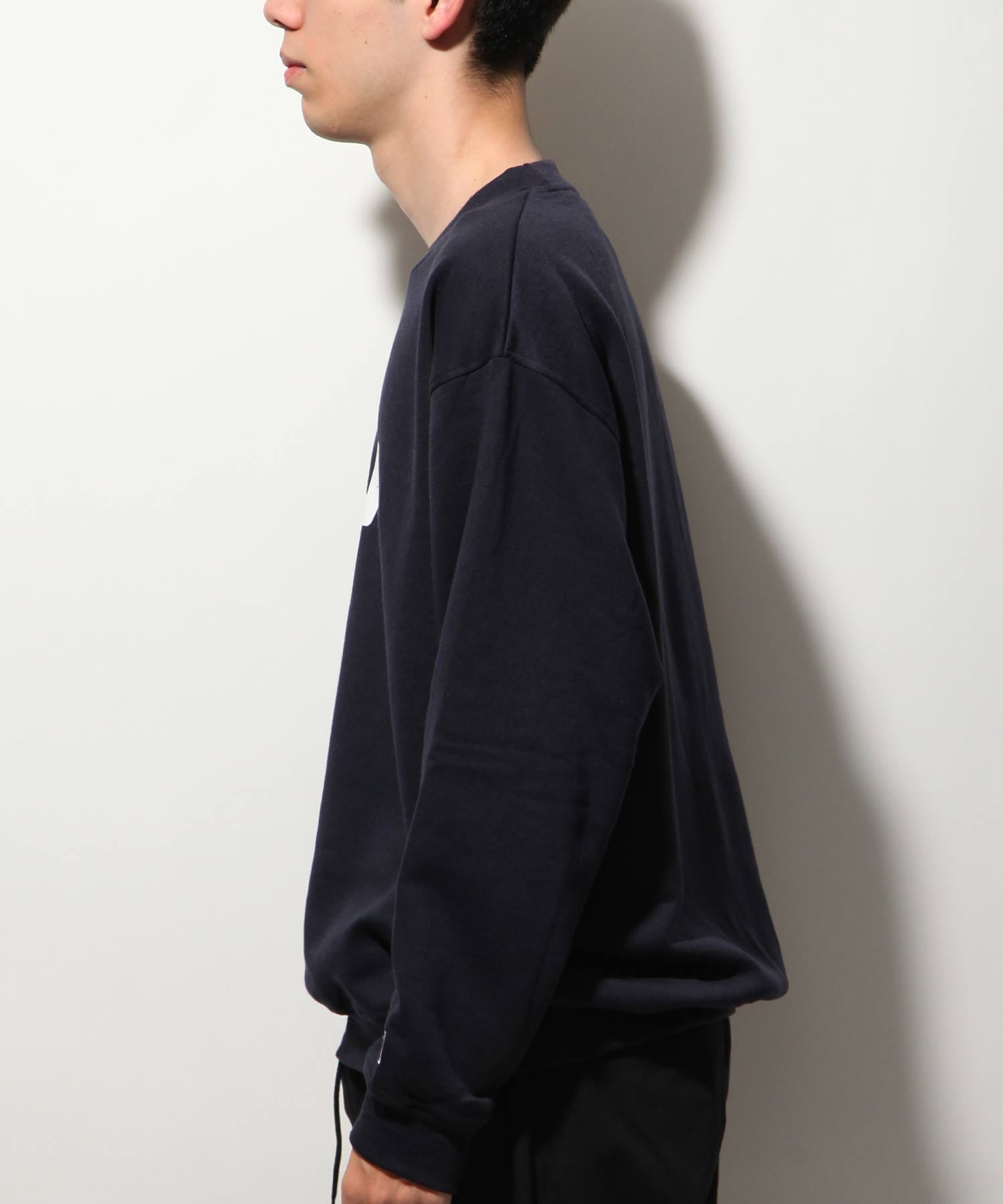 ジップファイブ ZIP FIVE デカロゴプリント裏起毛トレーナー