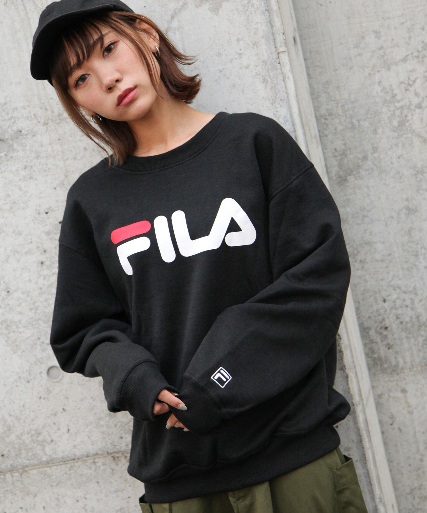 ジップファイブ ZIP FIVE デカロゴプリント裏起毛トレーナー,ブラック