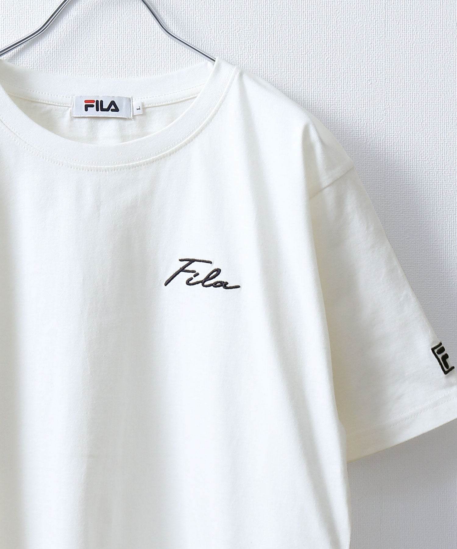 ジップファイブ ZIP FIVE 高密度生地左胸筆記体刺繍半袖Tシャツ