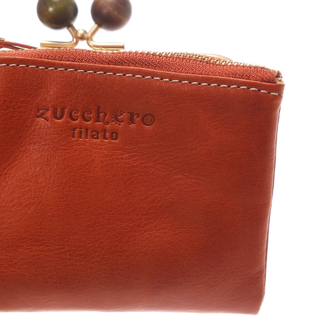 Zucchero Filato Cow Leather Clasp Bi-Fold Wallet
