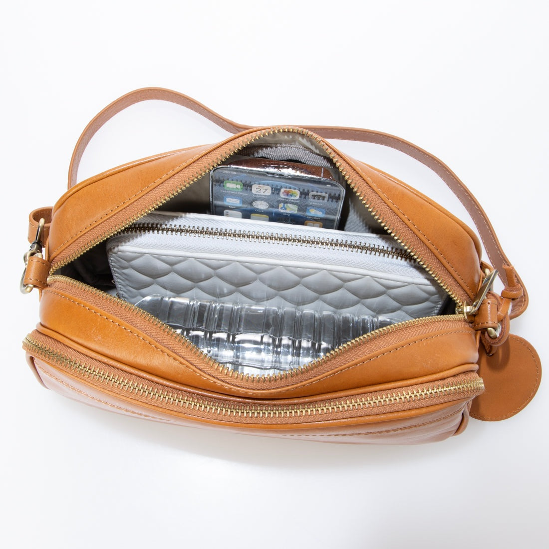 ズッケロ zucchero ズッケロ zucchero お財布ショルダー フルベジタブルタンニングレザー (BROWN) BROWN