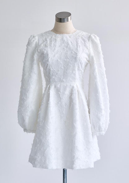 Botanical jacquard dress