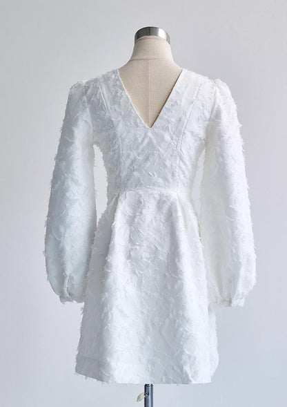 Botanical jacquard dress