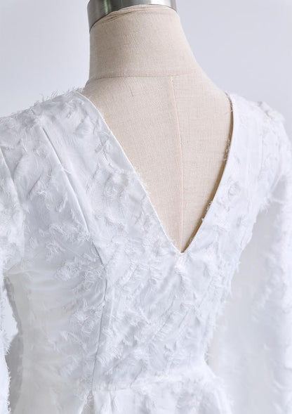 Botanical jacquard dress