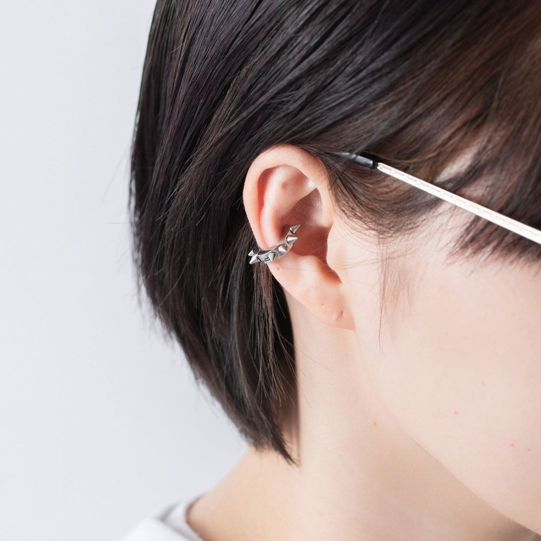 ジョン JON イヤーカフ ステンレス 両耳,シルバー