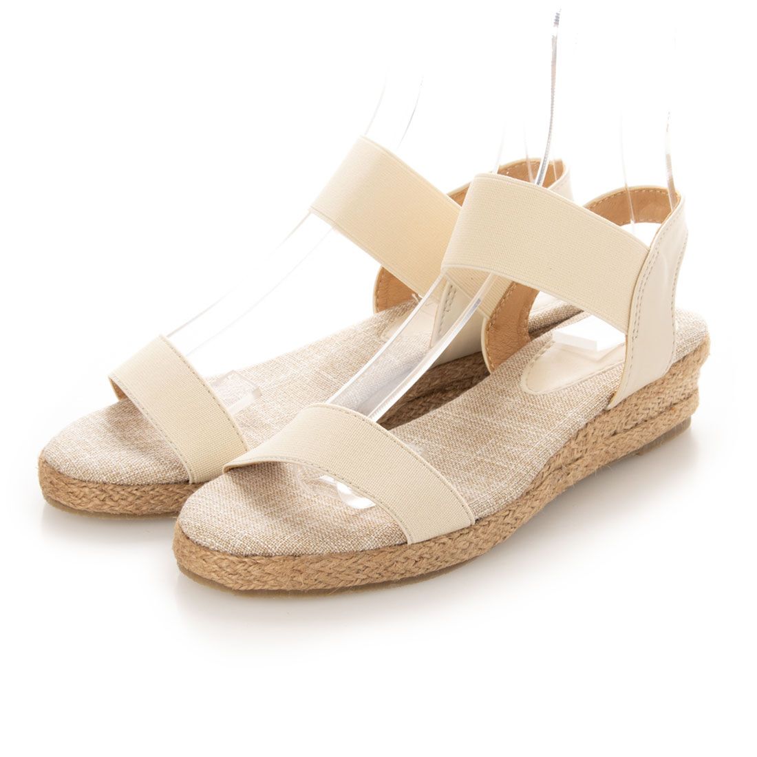 メヌエ Menue ローヒールウェッジゴムサンダル