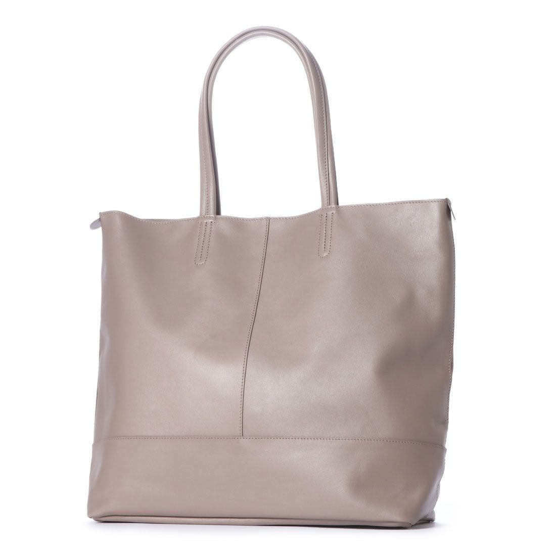 ピー・アイ・ディーー【P.i.d】レザートートバッグ,グレー