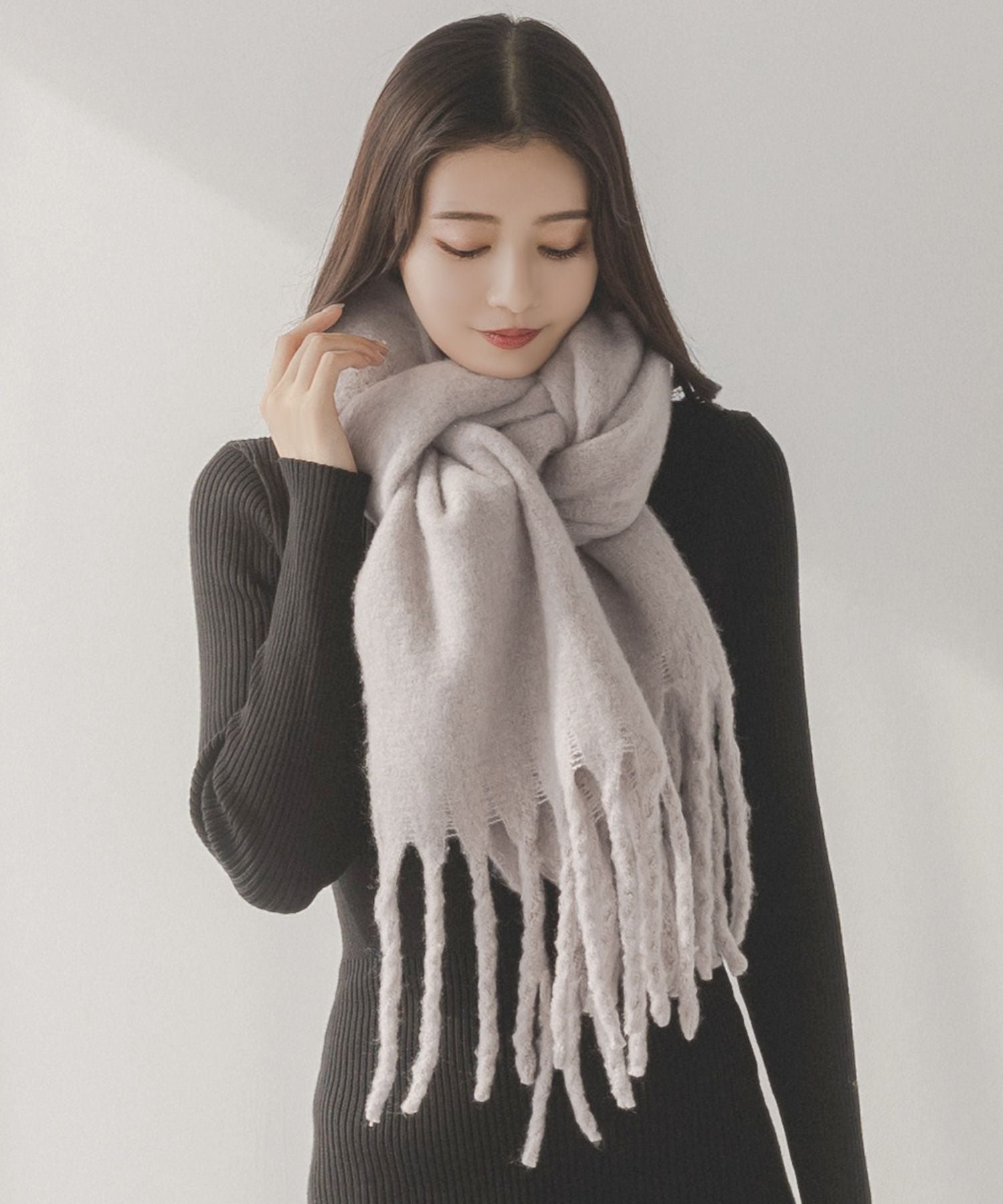 ジュリアブティック JULIA BOUTIQUE ボリュームストール/23627,グレー