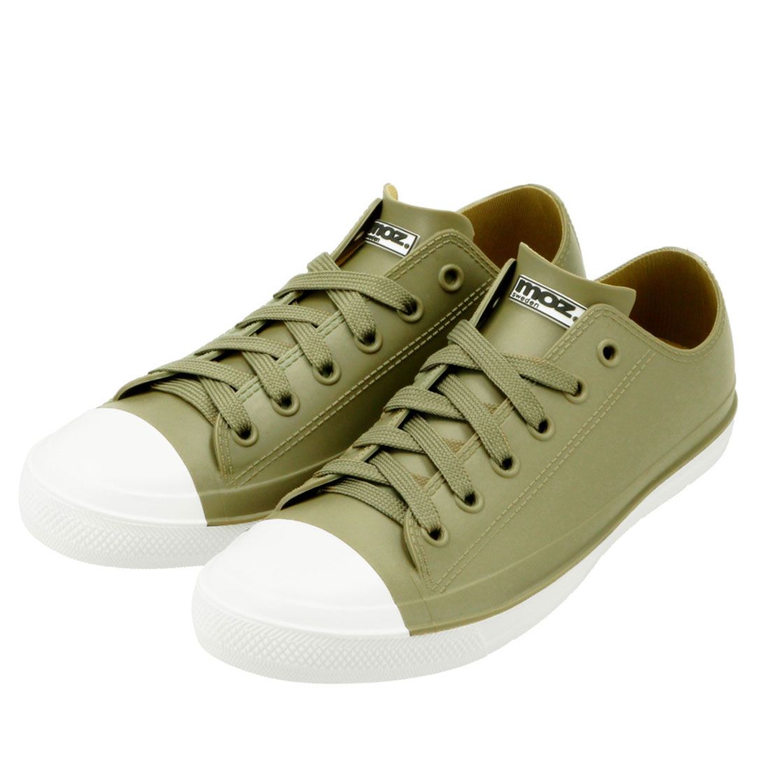 モズ moz レインシューズ スニーカー レディース MZ-8416,KHAKI