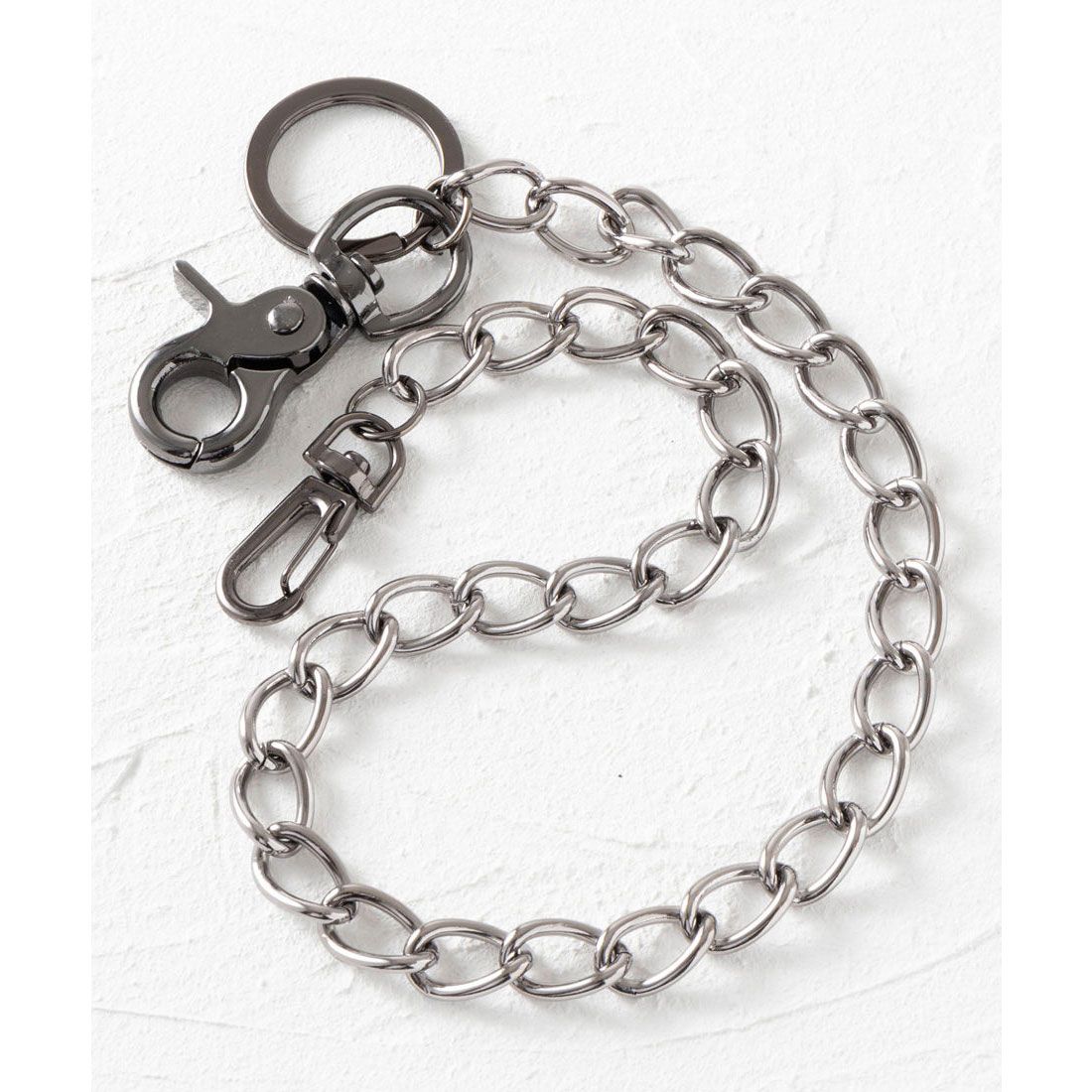 ジョン JON ウォレットチェーン 鉄素材,ブラックニッケル