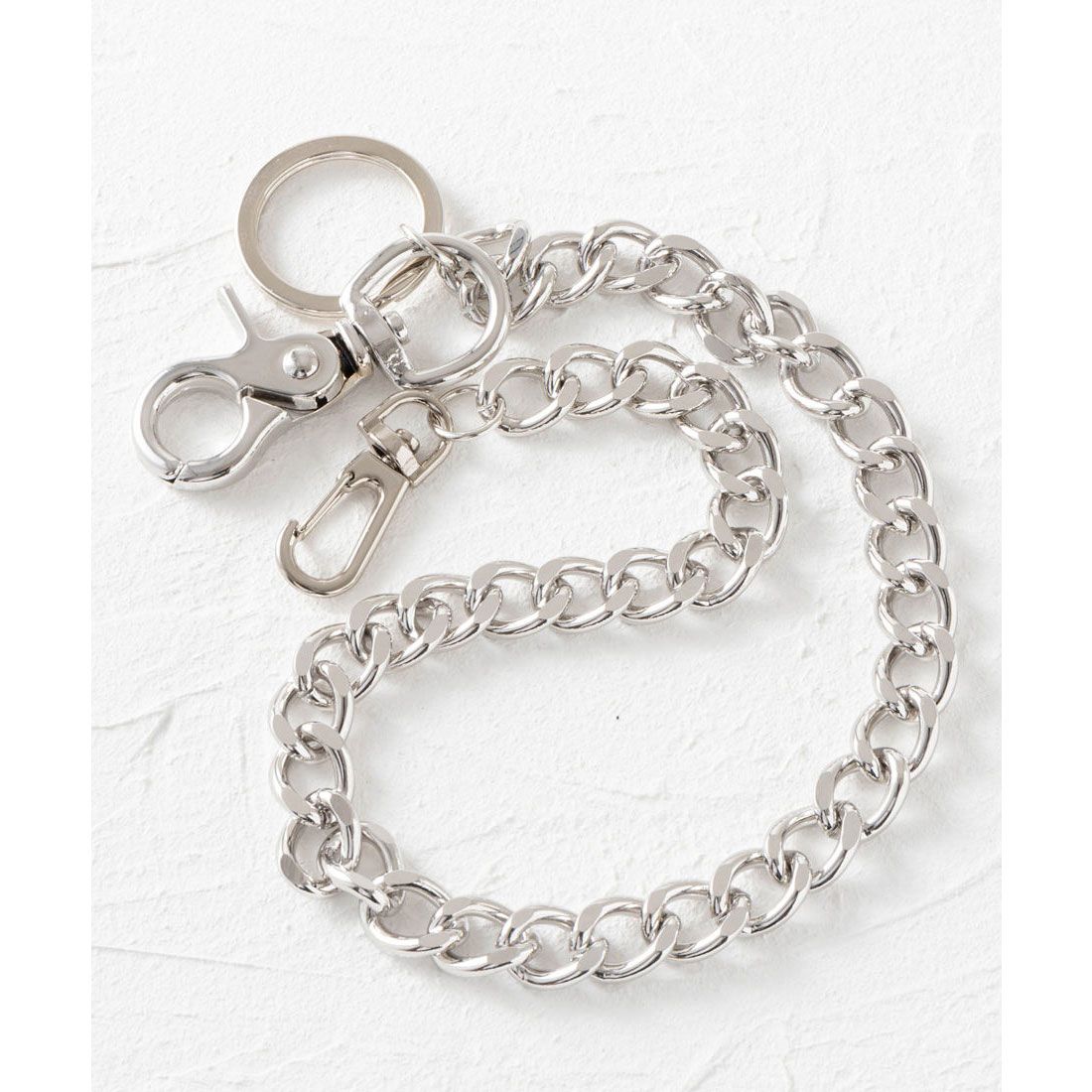 ジョン JON ウォレットチェーン 鉄素材,シルバー