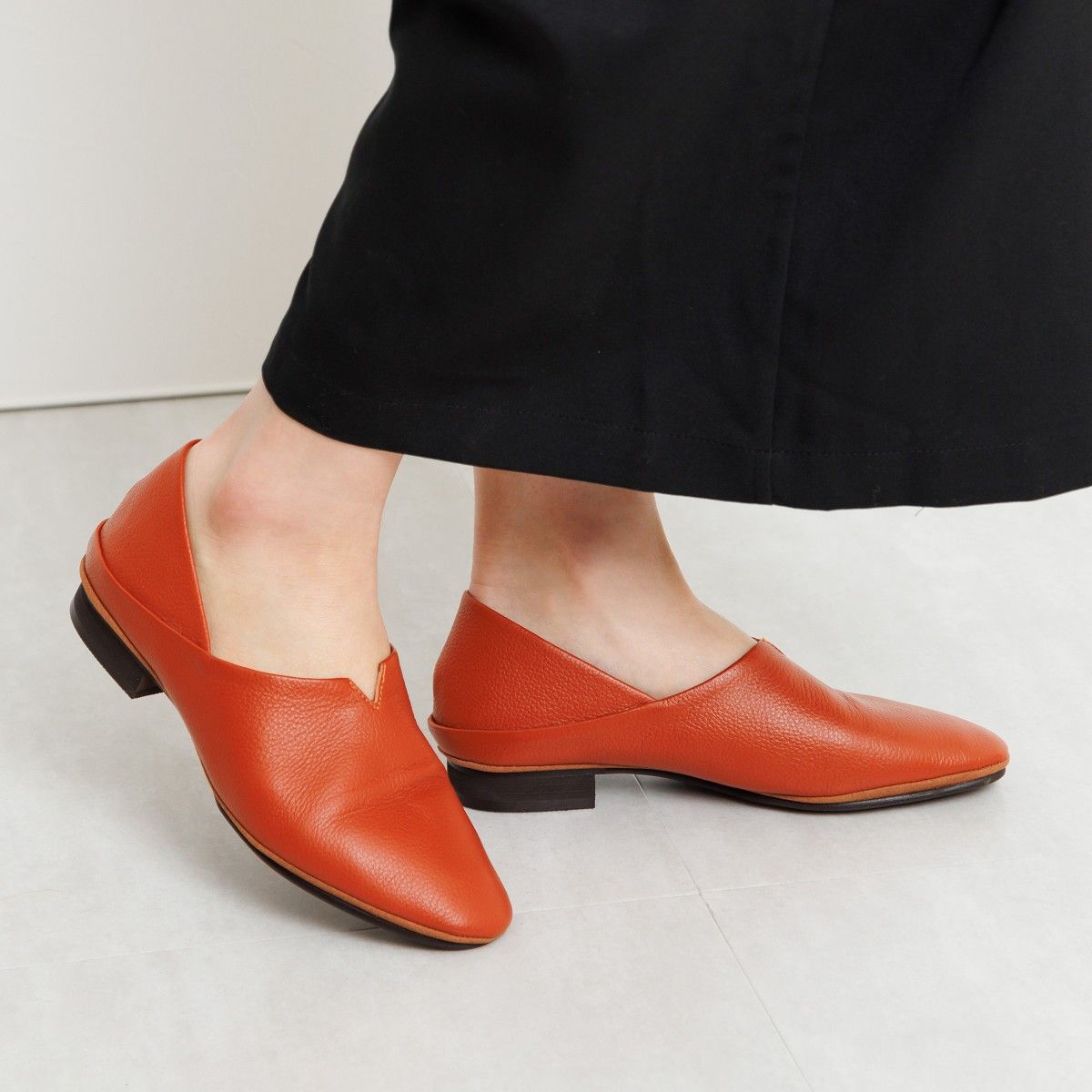 ヒミコ 卑弥呼 【ジェルインソール/撥水レザー】ソフトフラットシューズ/635305