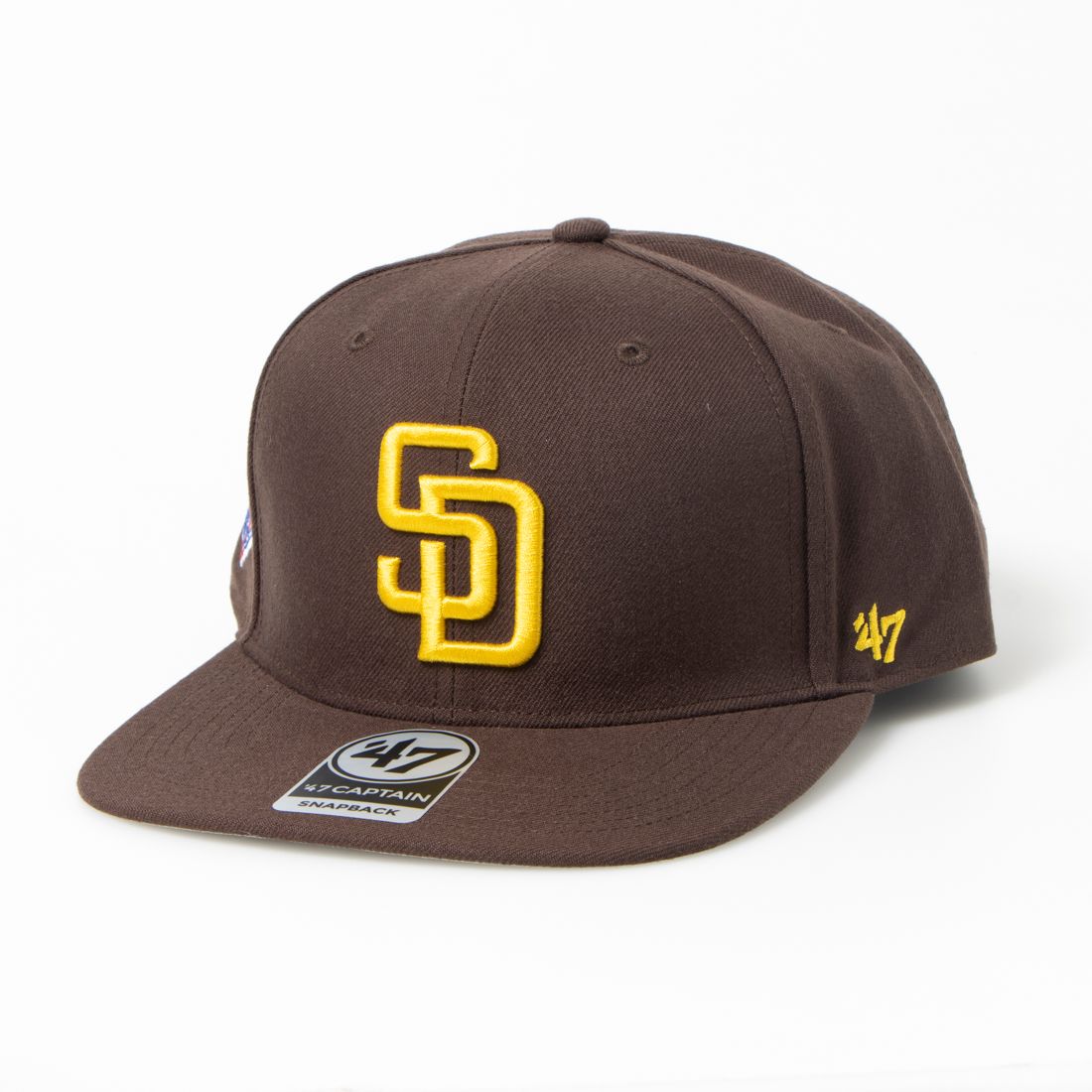 フォーティーセブン 47 キャプテン シュアショット キャップ フラットバイザー 帽子 スナップバック 47 CAPTAIN SURE SHOT,パドレス/ブラウン